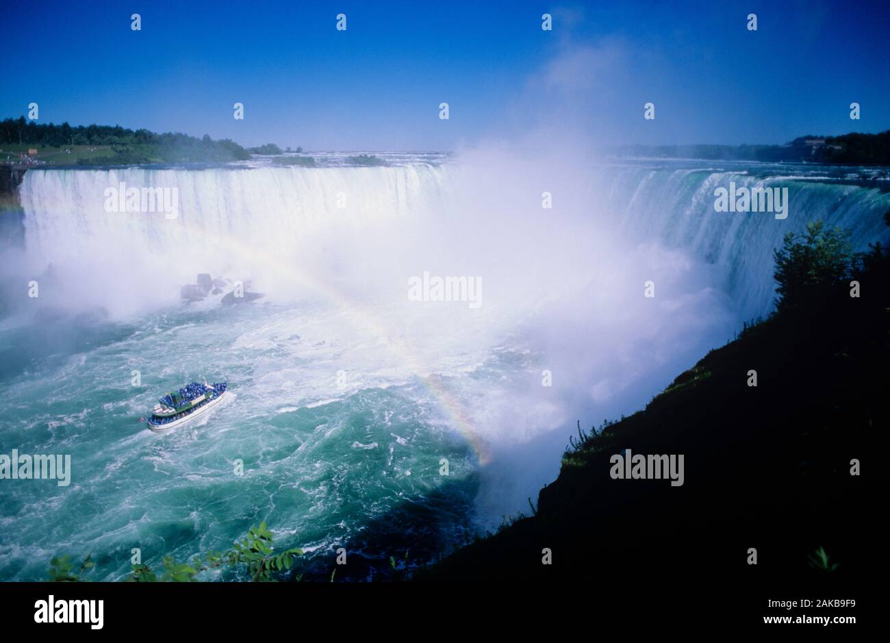 Landscape with view of famous Niagara Falls, Ontario, Canada Stock Photo