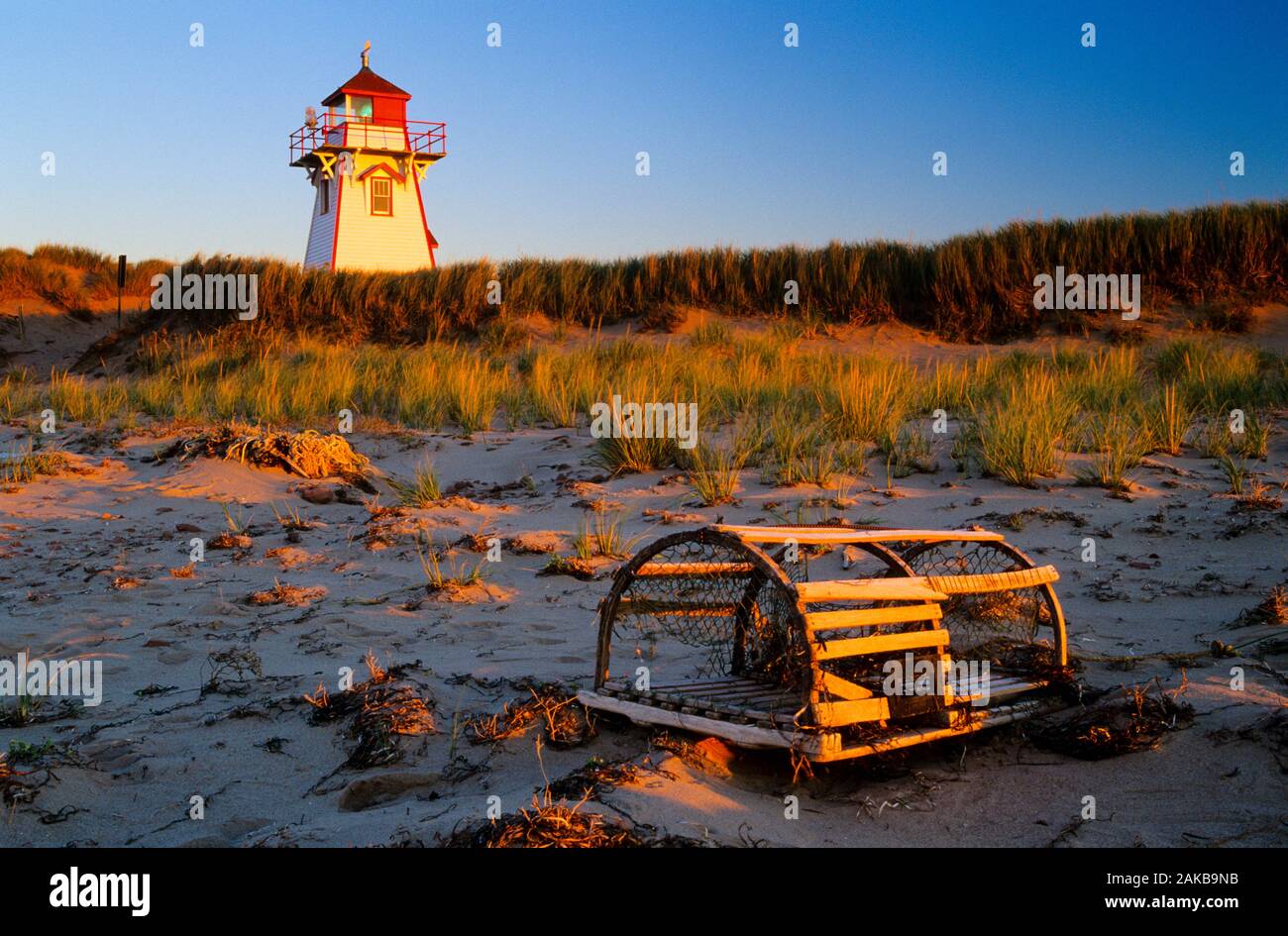 Cove Head Lighthouse and beach, Prince Edward Island National Park