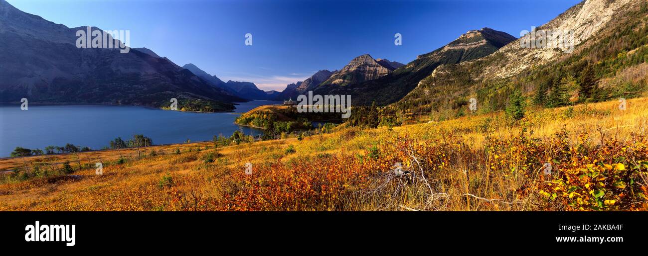 Prince of Wales Hotel, Waterton Lakes National Park, Alberta, Canada Stock Photo