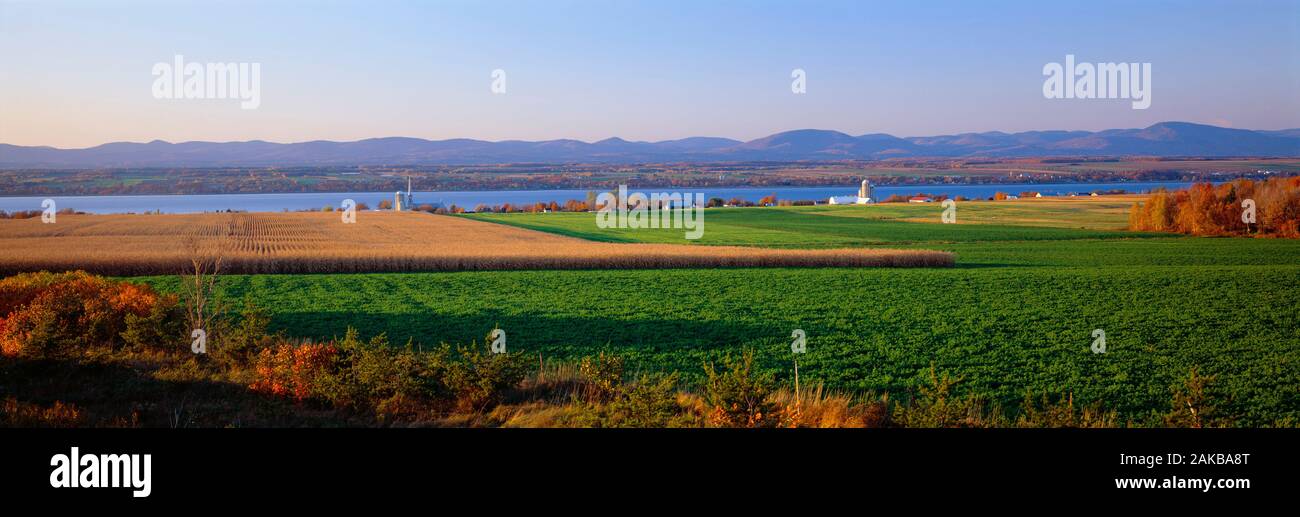 Rural landscape, Maine, USA Stock Photo