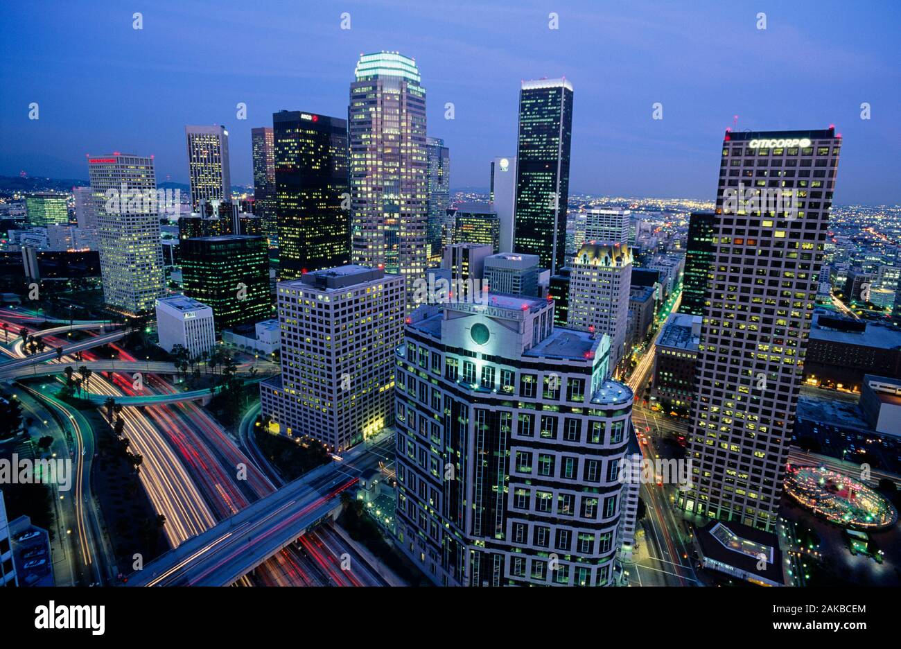Cityscape of Los Angeles, California, USA Stock Photo