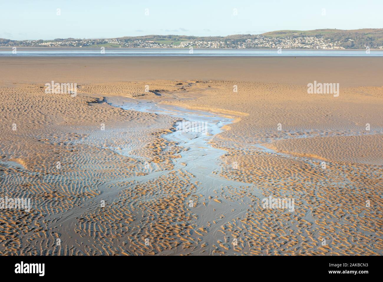 GrangeOverSands Across The The Sands of Silverdale, Morecambe Bay