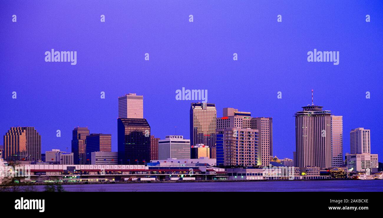 View of waterfront, New Orleans, Louisiana, USA Stock Photo Alamy