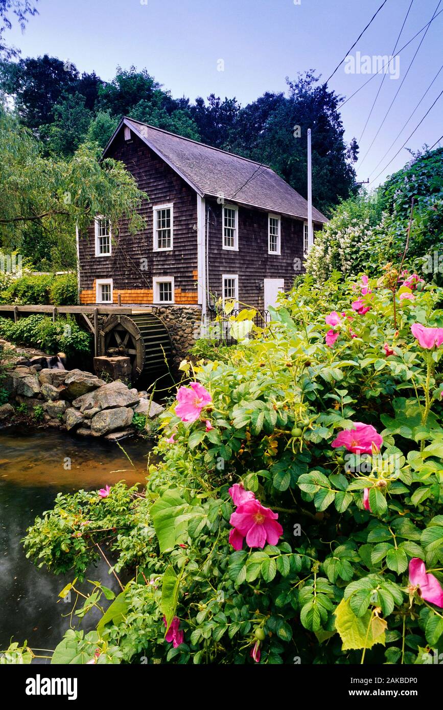Stony Brook Grist Mill, Cape Cod, Massachusetts, USA Stock Photo
