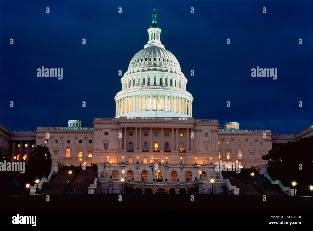 View of Capitol Building, Washington, USA Stock Photo