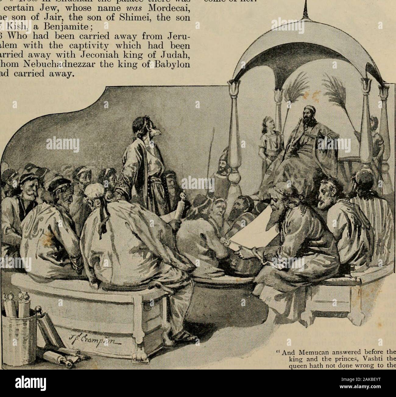 The Art Bible, Comprising The Old And New Testaments : With Numerous  Illustrations . , That Is.esther, His Uncles Daughter: For She Haclneither  Father Nor Mother, And The Maid Tvasfair And Beautiful;