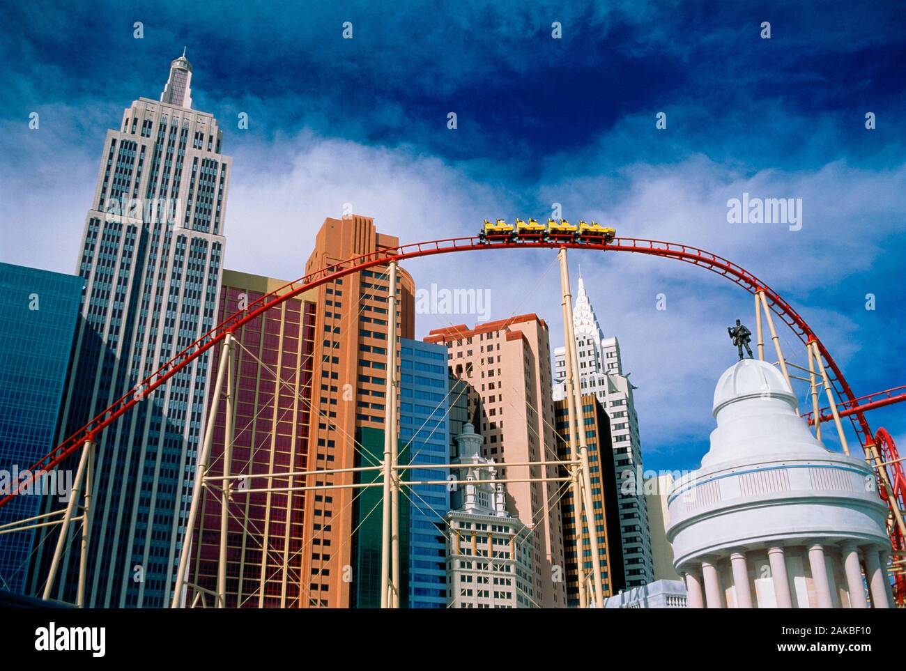 Nevada, Las Vegas, New York New York Hotel, roller coaster ride Stock Photo  - Alamy