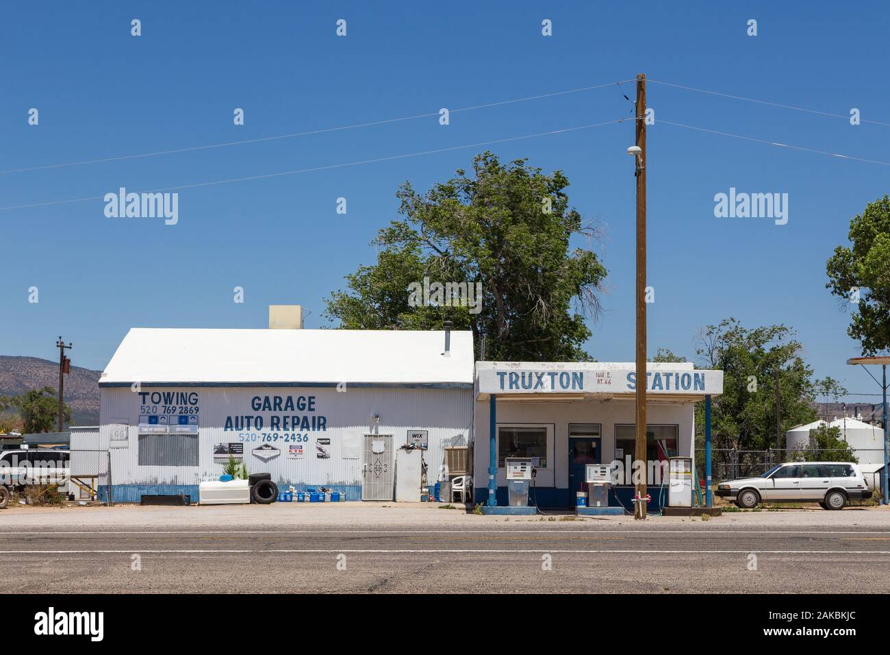 Truxton, Arizona, USA 01 June 2015 Truxton gas station on National