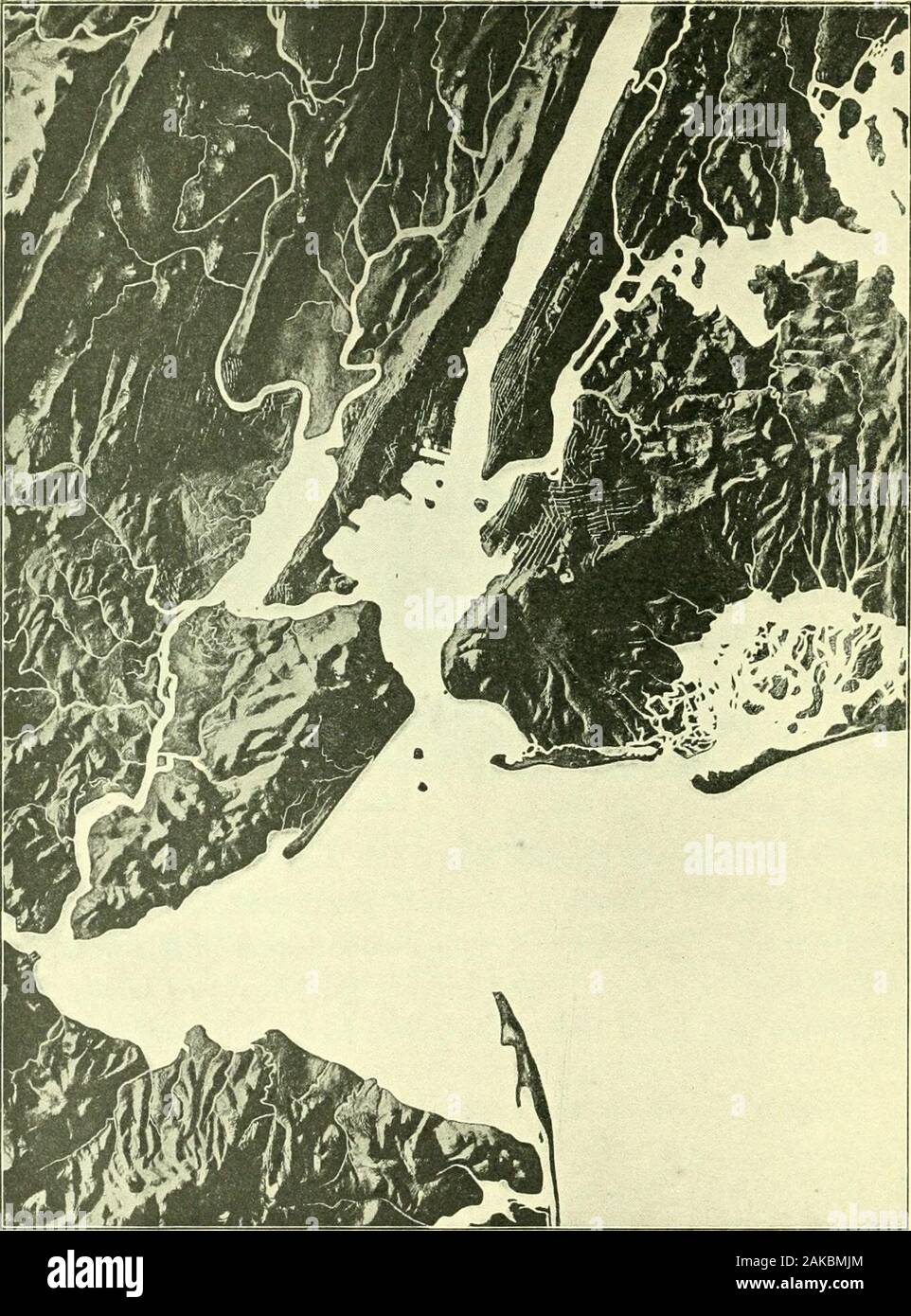 Map From Here To Home A Home Geography Of New York City . Section Of New York City. By Courtesy  Of The American Museum Of Natural History Relief Map 16 Chapter Ii A Relief  Map Of New