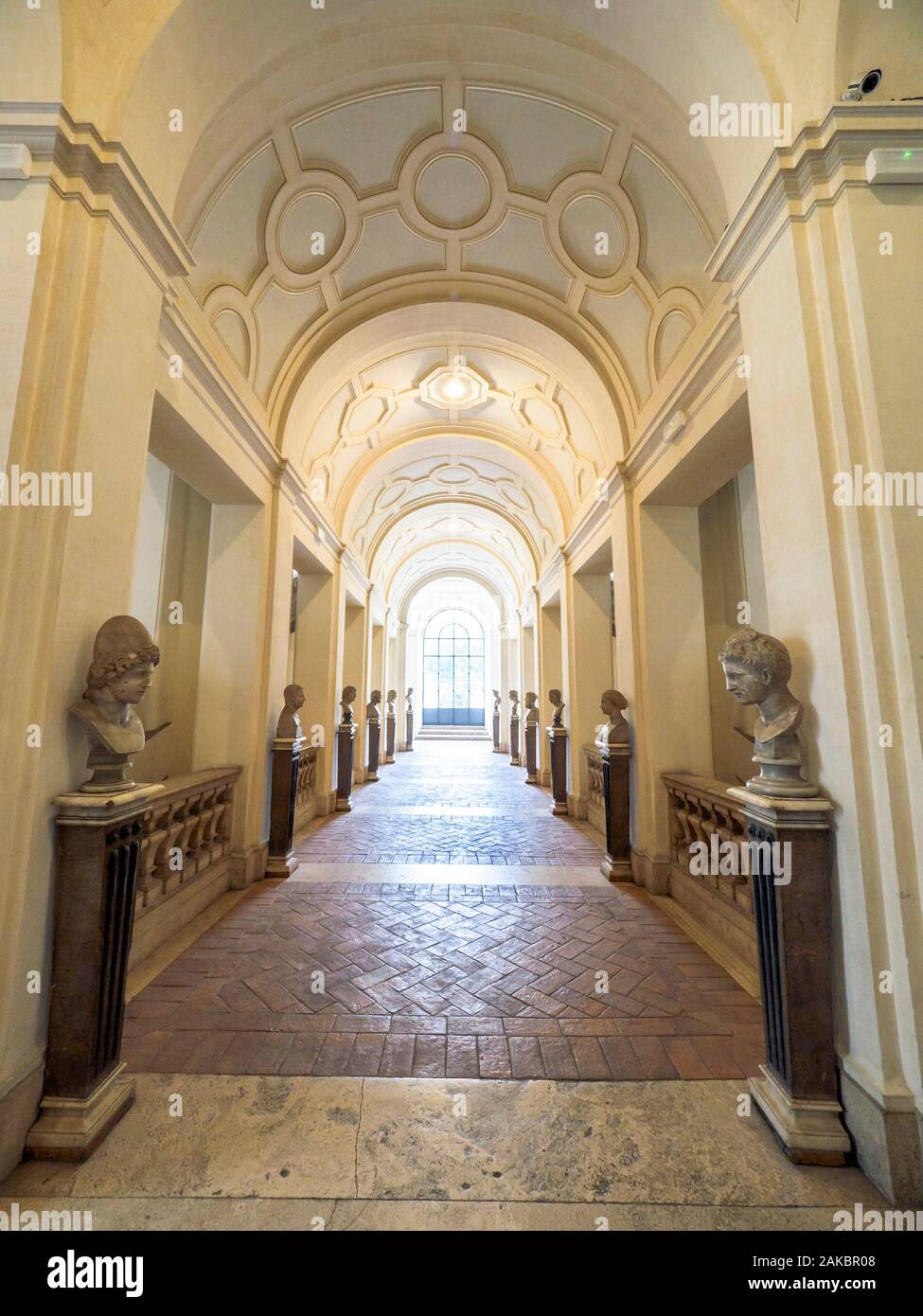 Hallway in Palazzo Corsini - Rome, Italy Stock Photo