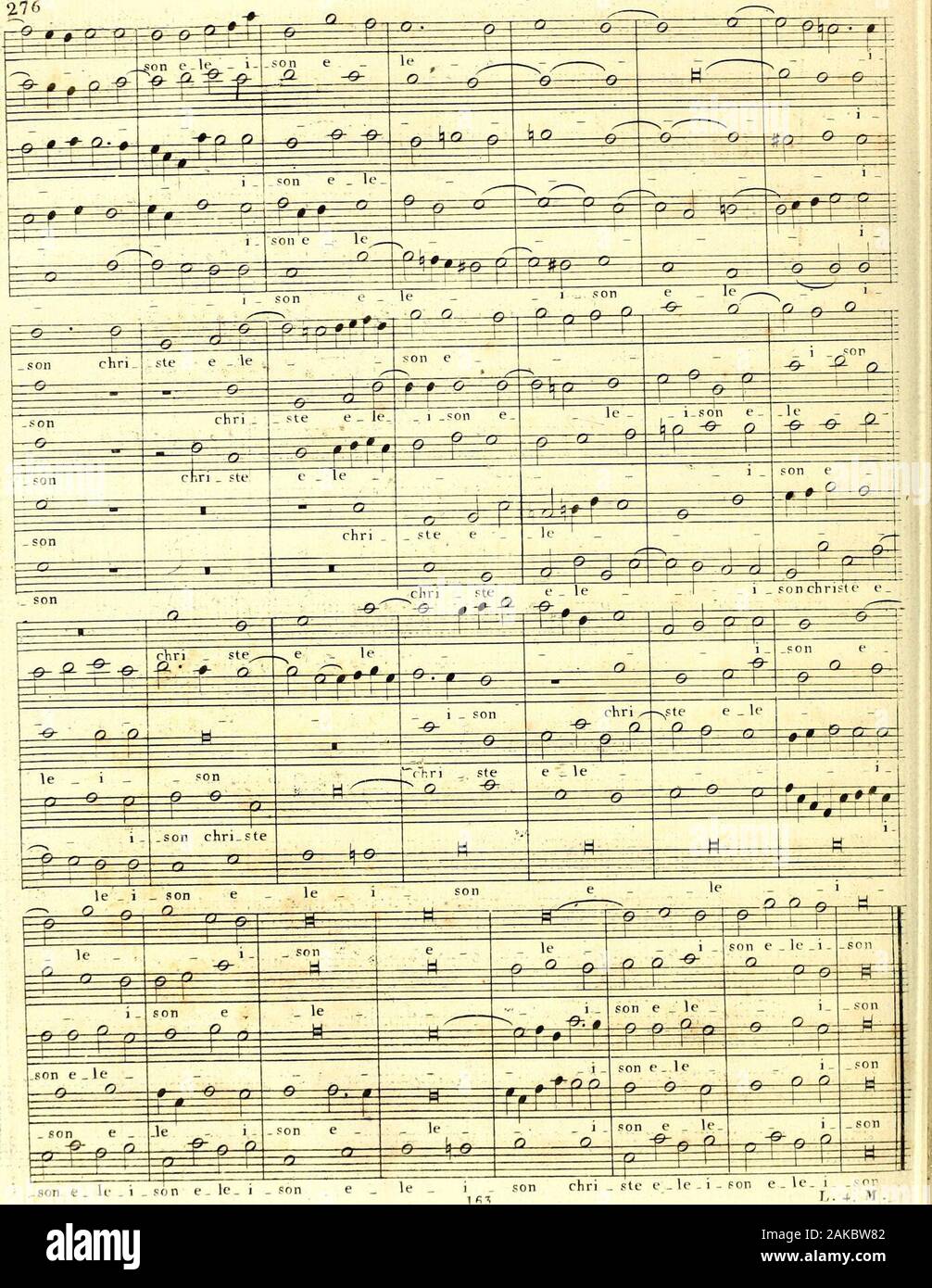 Primizie di canto fermo . .con v _ le - i 277 3? ModeFugueTonale Stock Photo