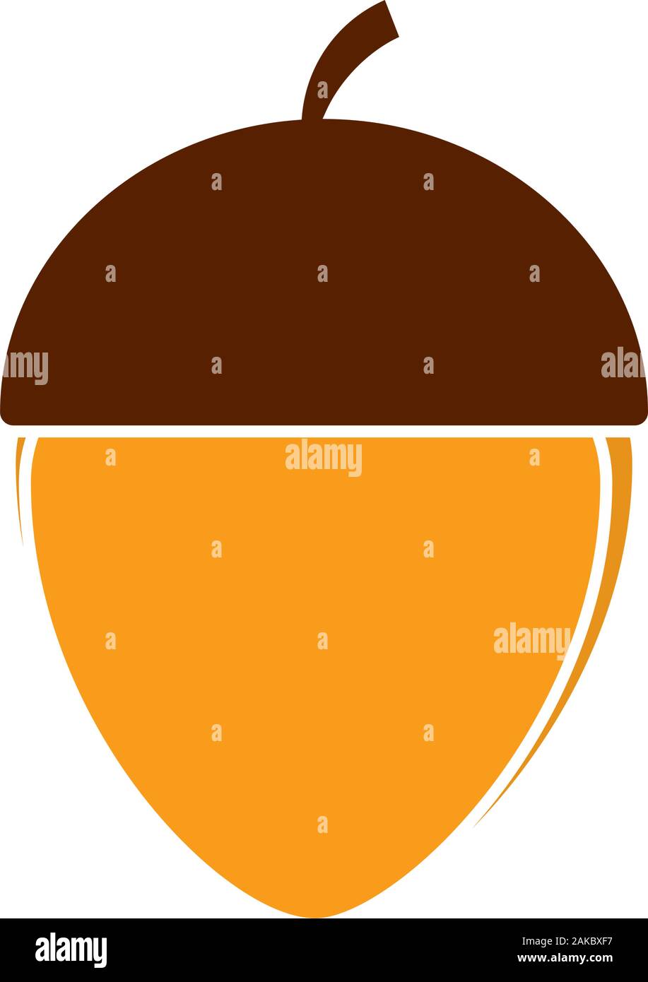 Isolated acorn icon Stock Vector