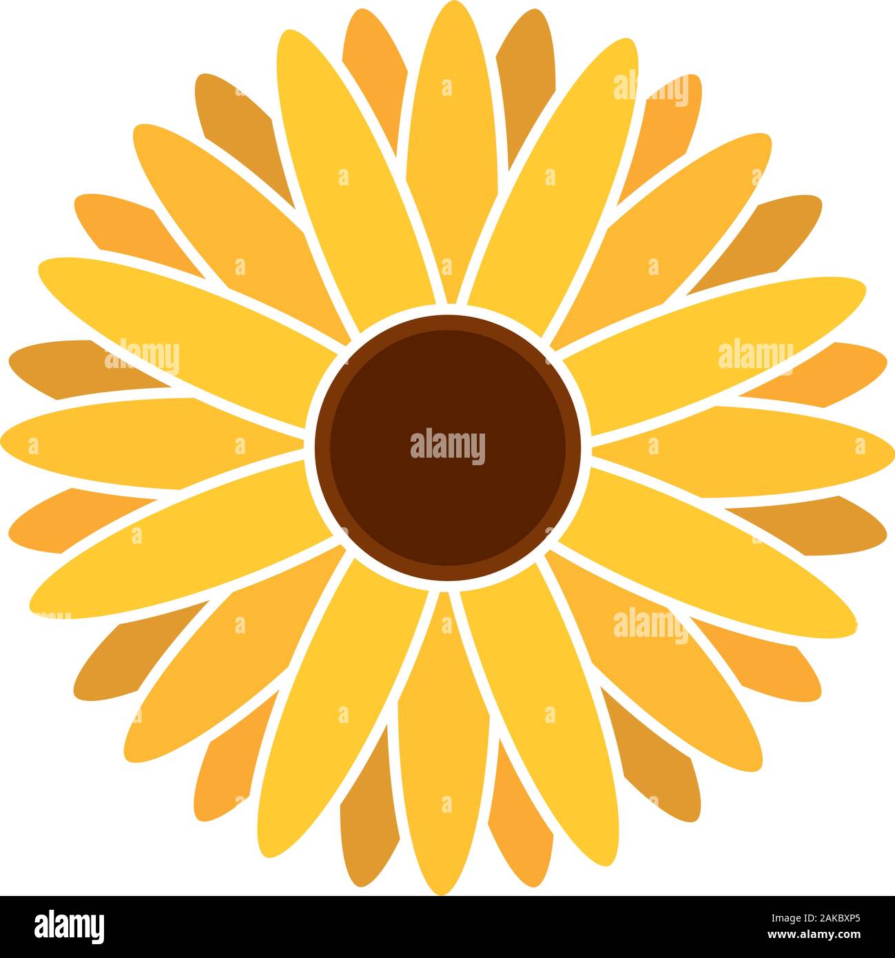 Isolated sunflower icon Stock Vector