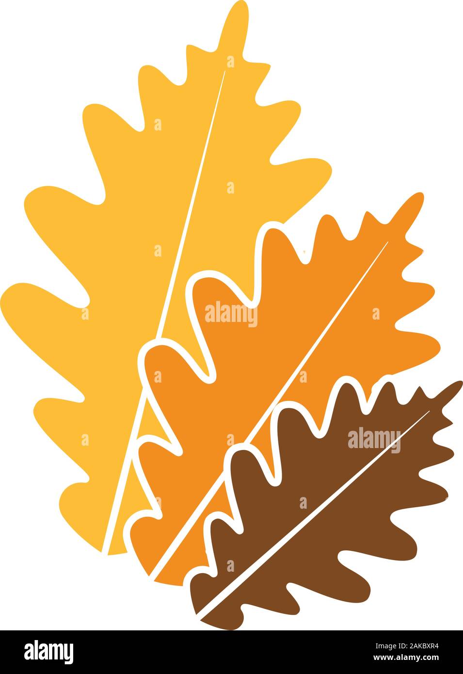 Isolated autumn leaf icon Stock Vector