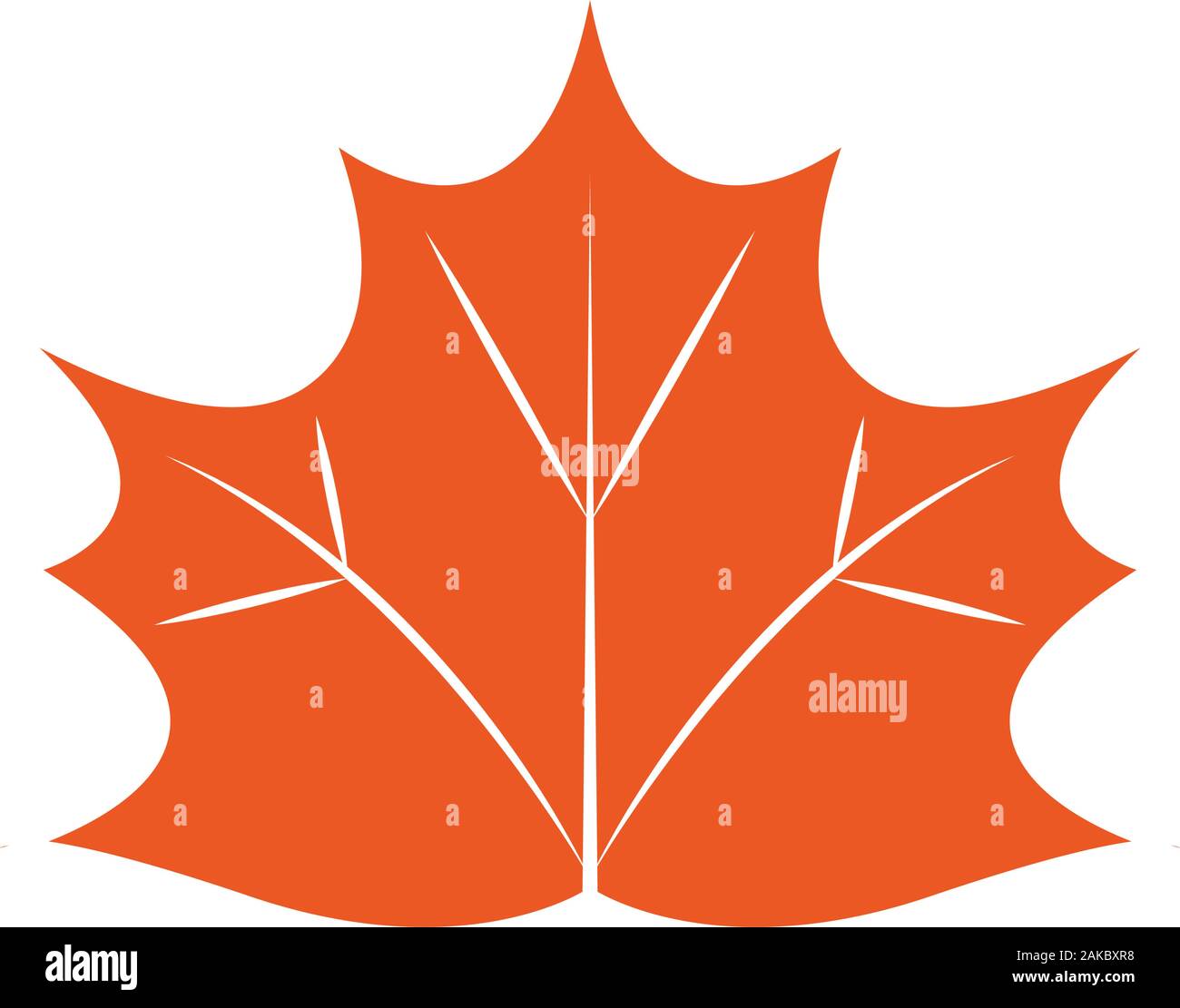 Isolated autumn leaf icon Stock Vector