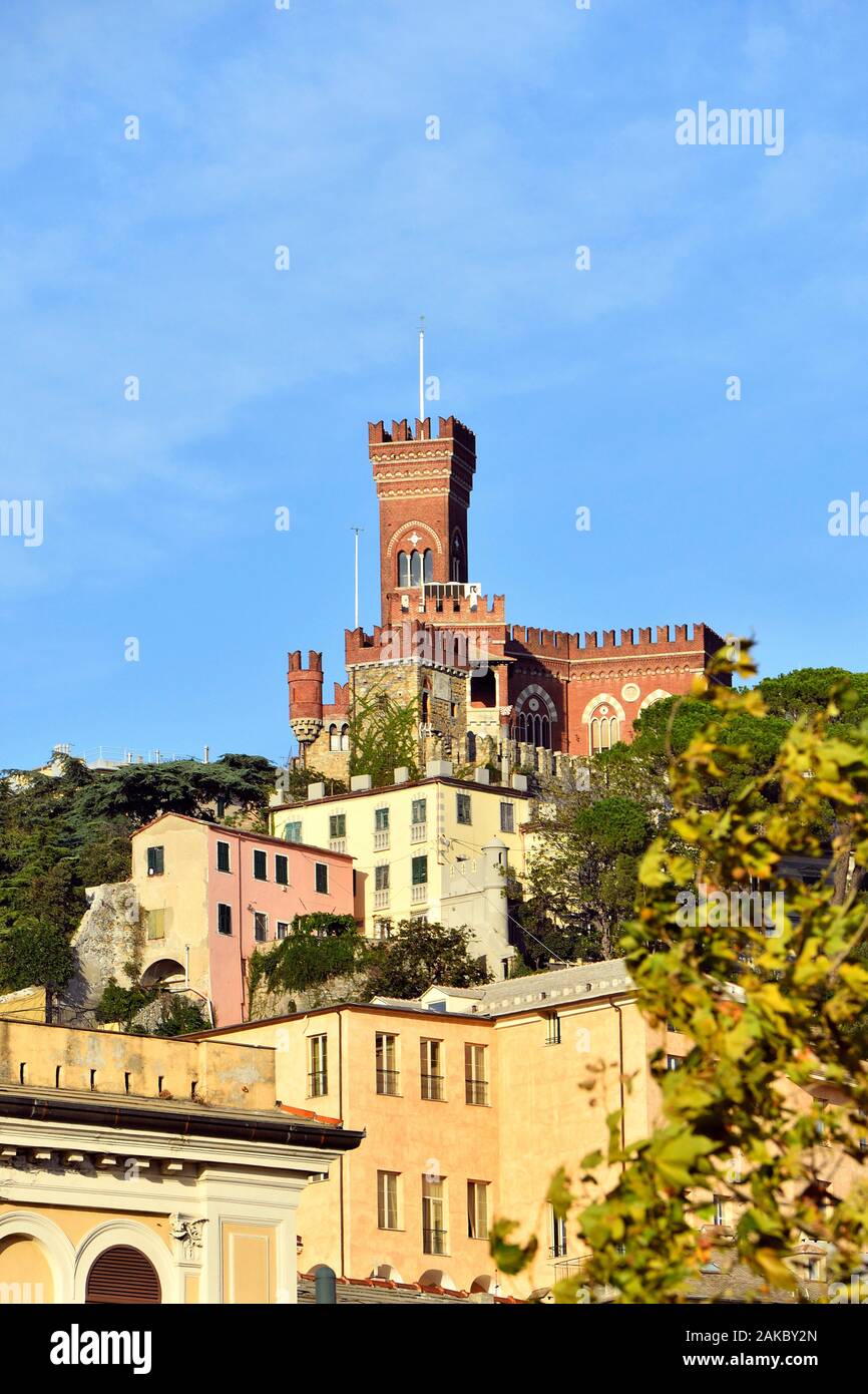 Genoa Castle D'albertis castle hi-res stock photography and images - Alamy