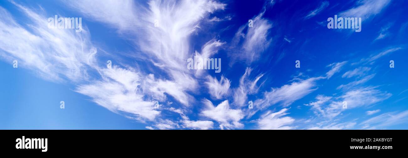 White clouds in blue sky Stock Photo - Alamy