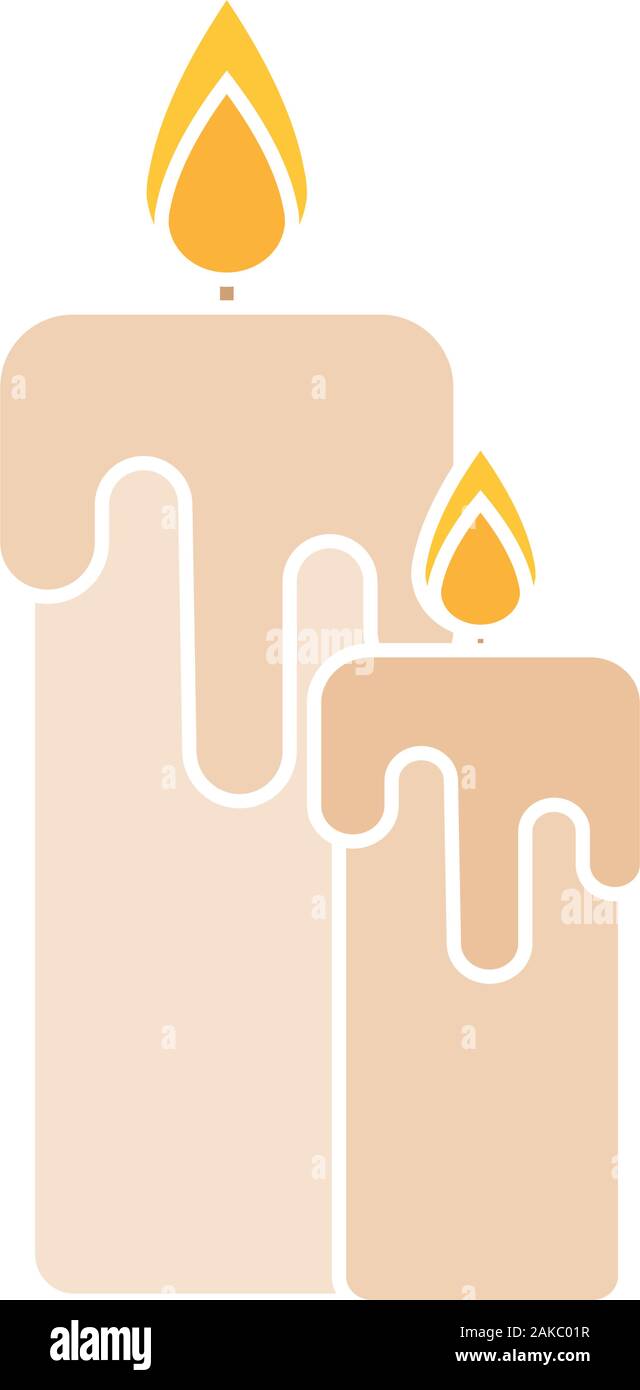 Isolated candle icon Stock Vector