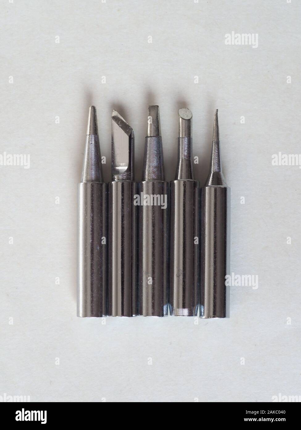 range of soldering tips for electrical soldering Stock Photo Alamy