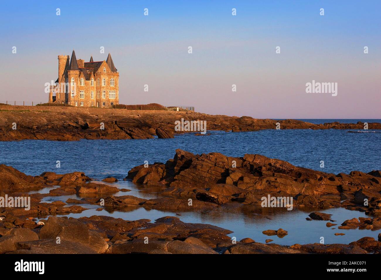 France, Morbihan, wild coast, Quiberon Peninsula, Pointe de Beg er Lann (or Pointe de la Lande