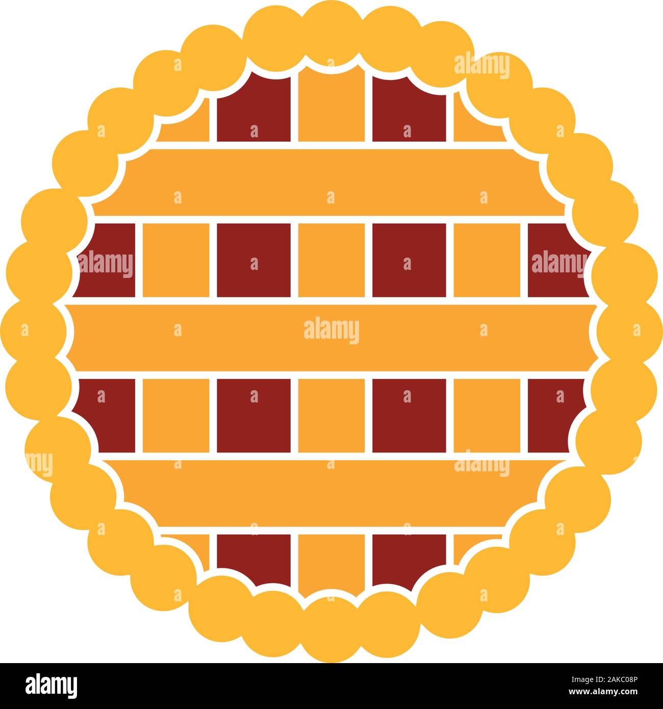 Isolated pie icon Stock Vector