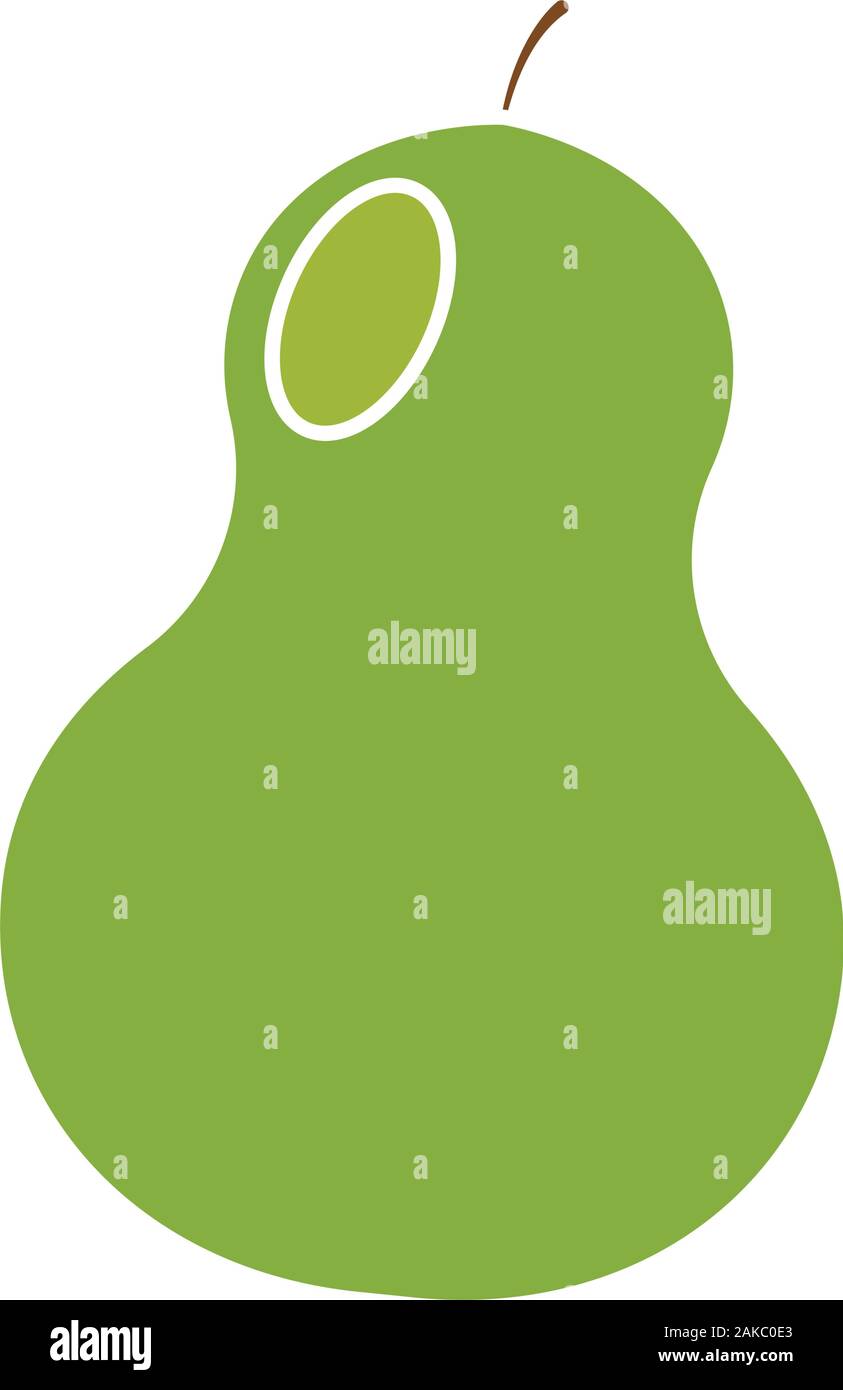 Isolated pear icon Stock Vector
