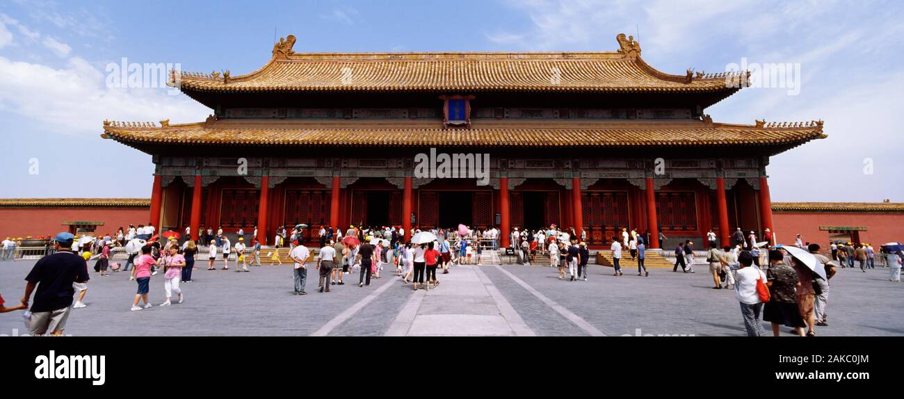 Imperial Palace courtyard, Forbidden City, Beijing, China Stock Photo
