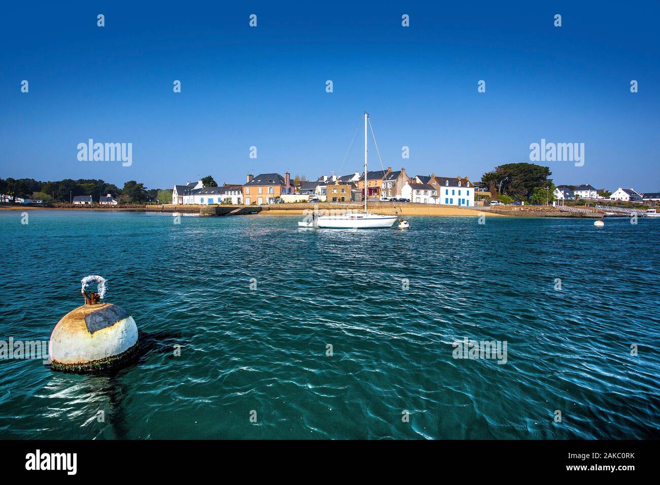 France, Morbihan, Plouhinec, Ria d'etel, The Port of Magouer Stock Photo -  Alamy