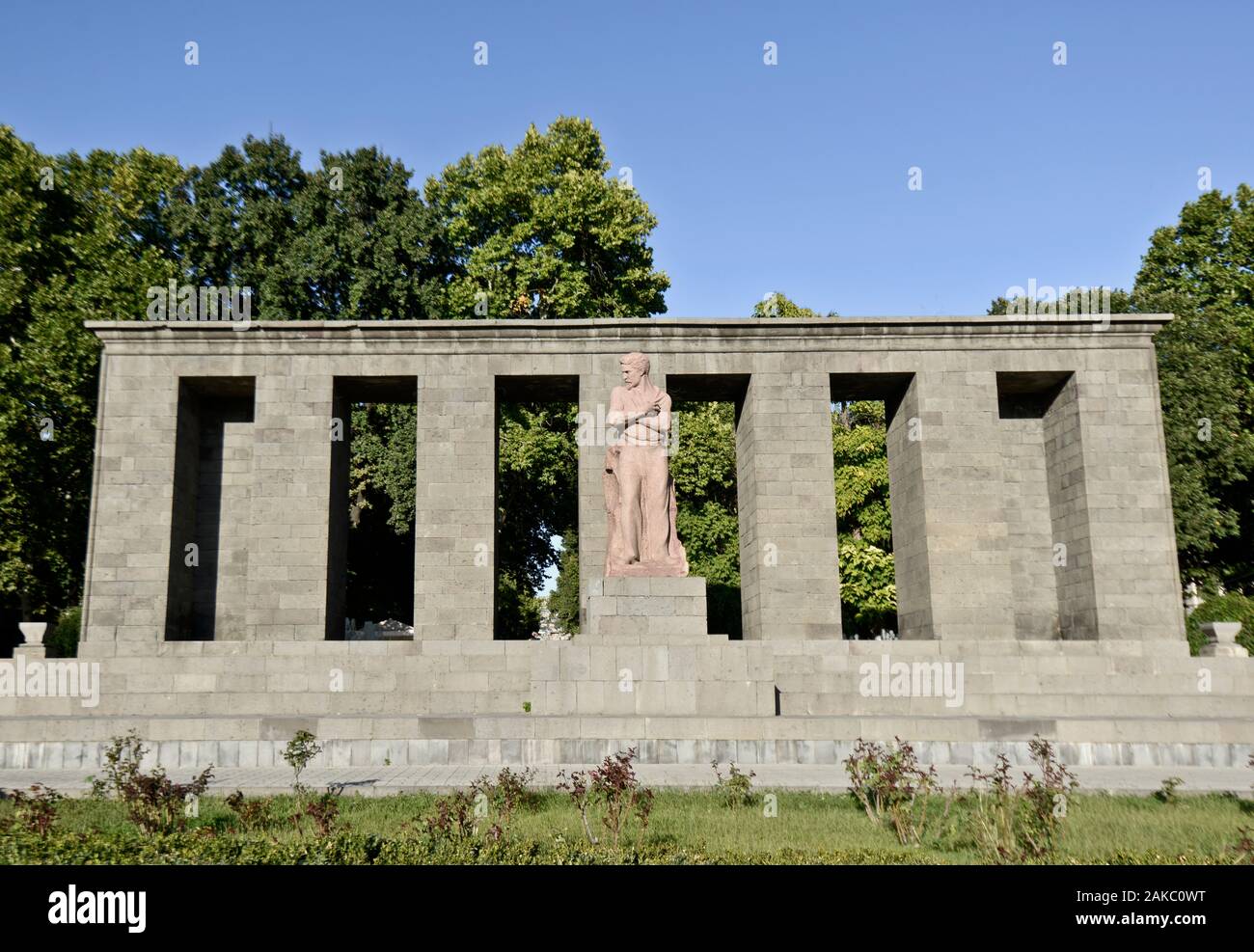Yerevan: Stepan Shahumyan monument. Armenia Stock Photo