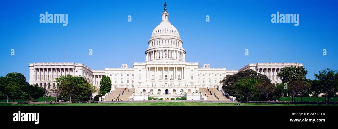 Exterior view of US Capitol, Washington DC, USA Stock Photo