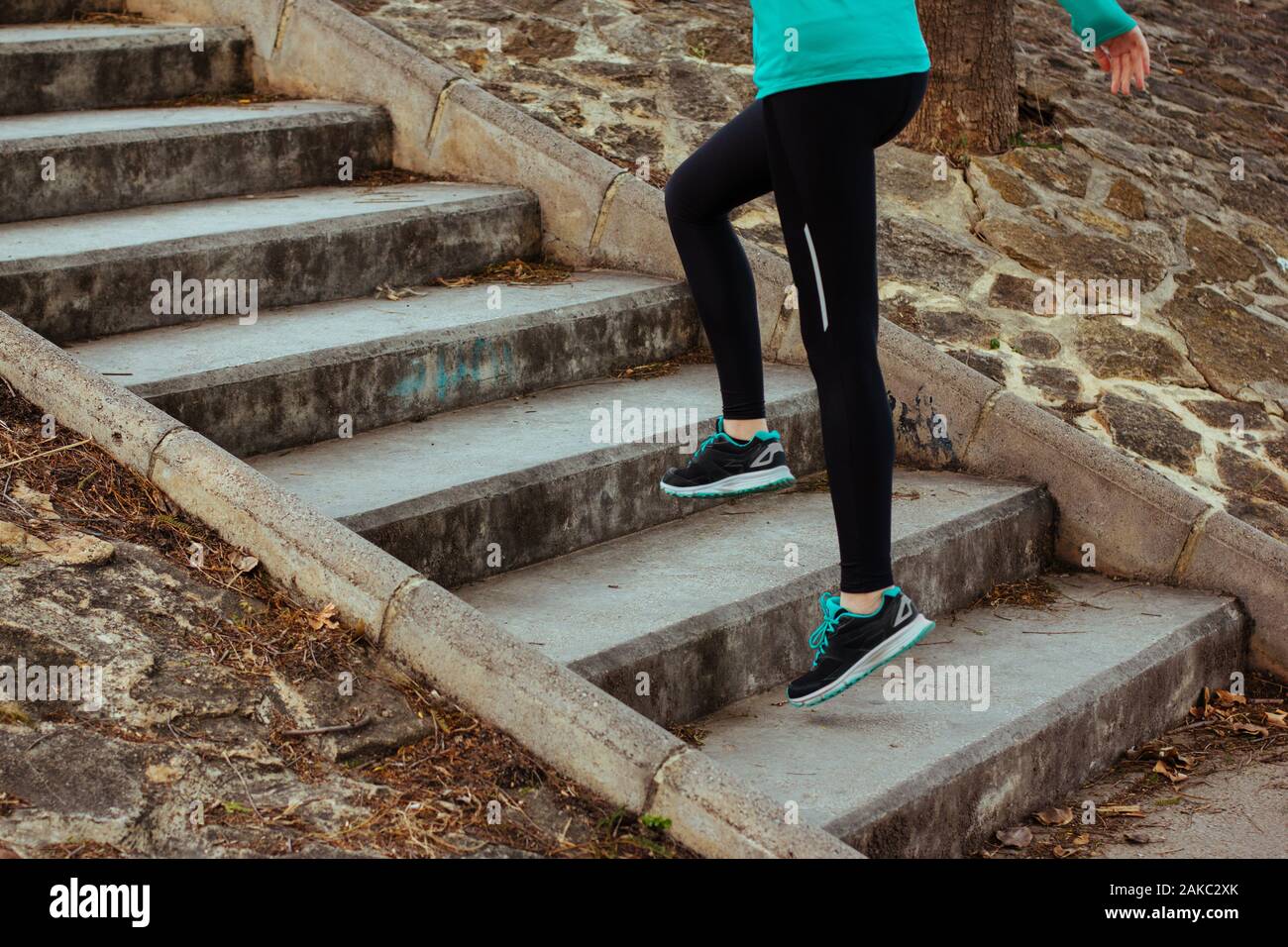 Woman climbing stairs hires stock photography and images Alamy