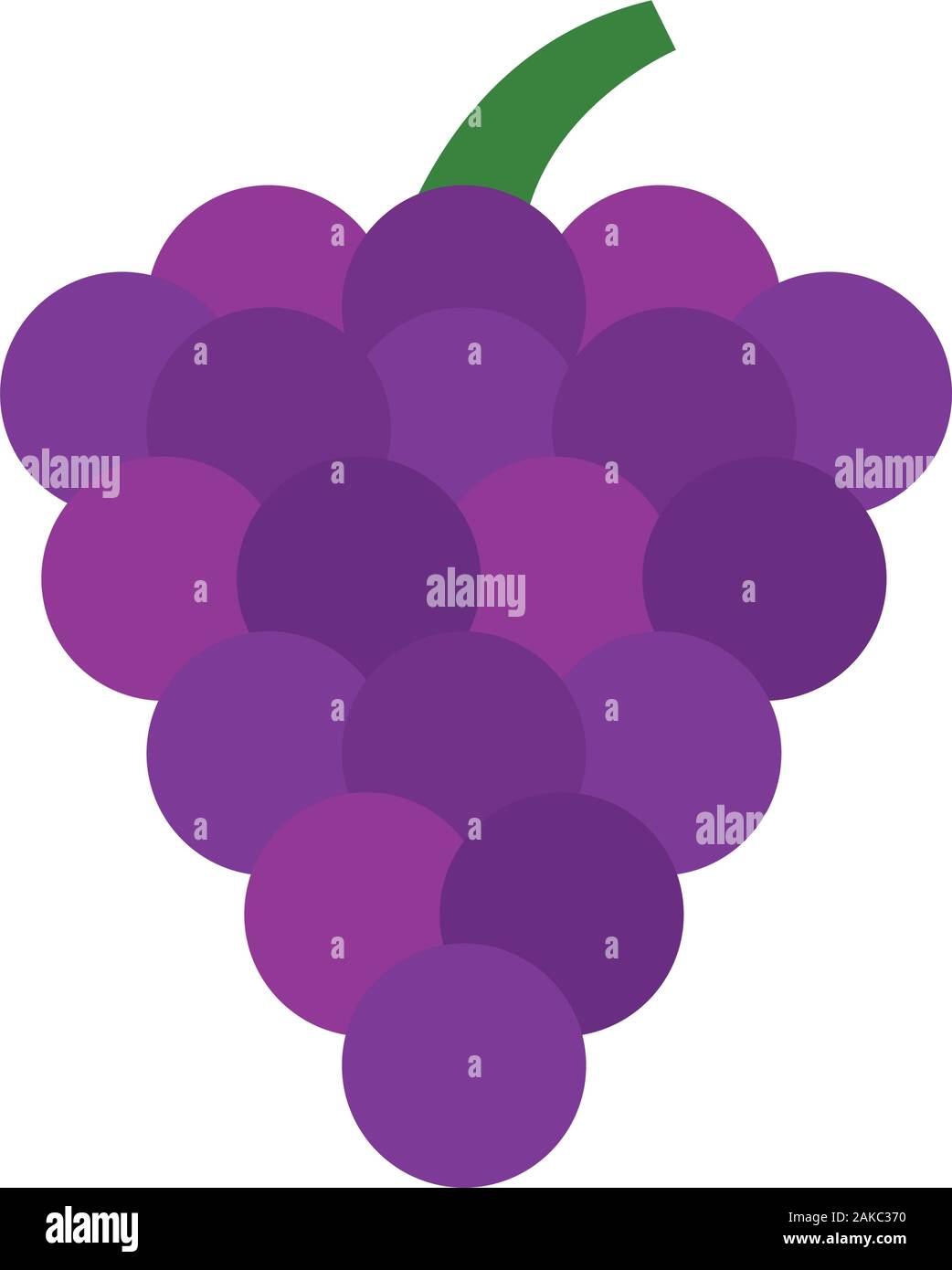Isolated grapes icon Stock Vector