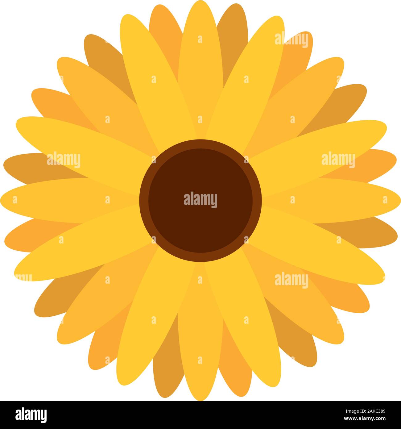Isolated sunflower icon Stock Vector