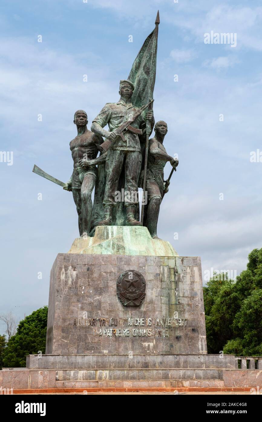Benin, Cotonou, Place des martyrs, Monument to the victims of the coup