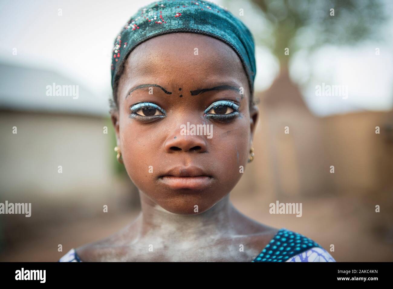 Benin, Donga department, Taneka tribe girl Stock Photo - Alamy