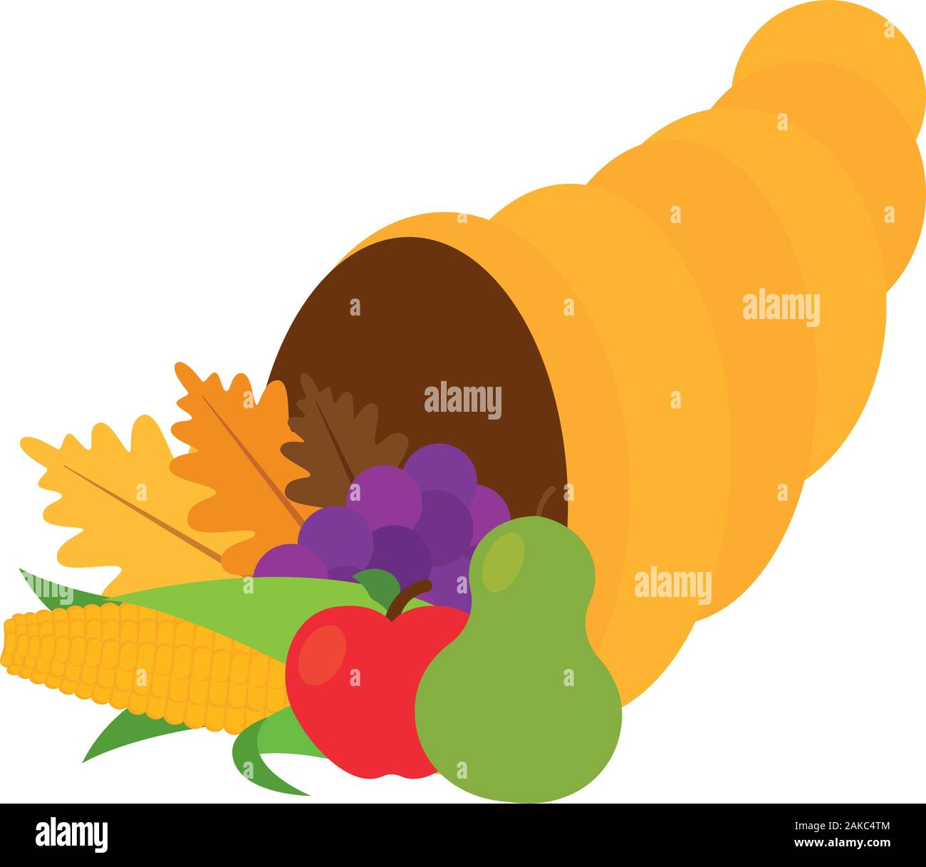 Thanksgivig horn with fruits Stock Vector Image & Art Alamy