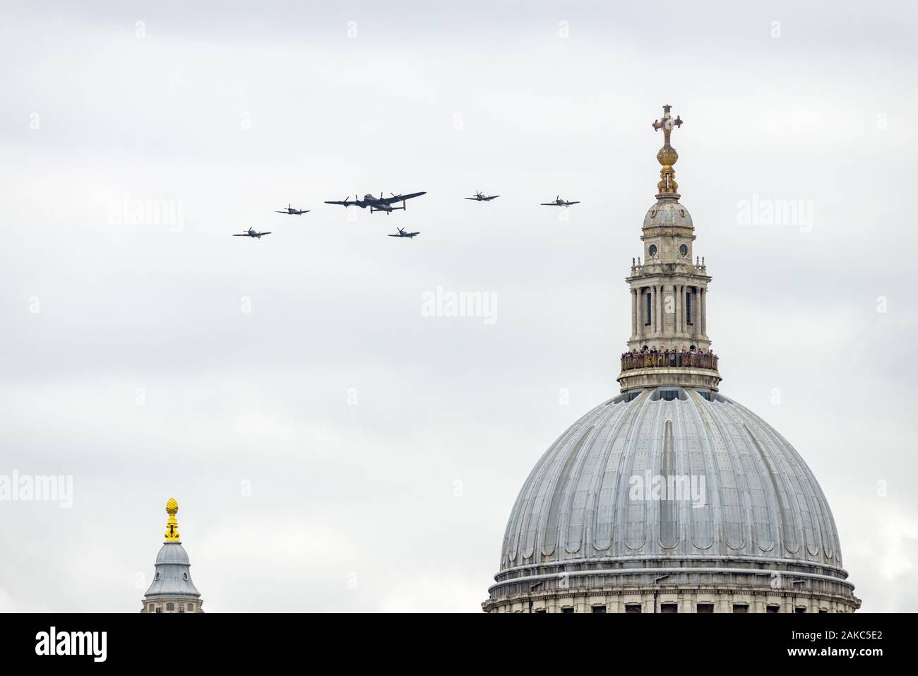 Spitfire Over Buckingham Palace by John Young. (XX