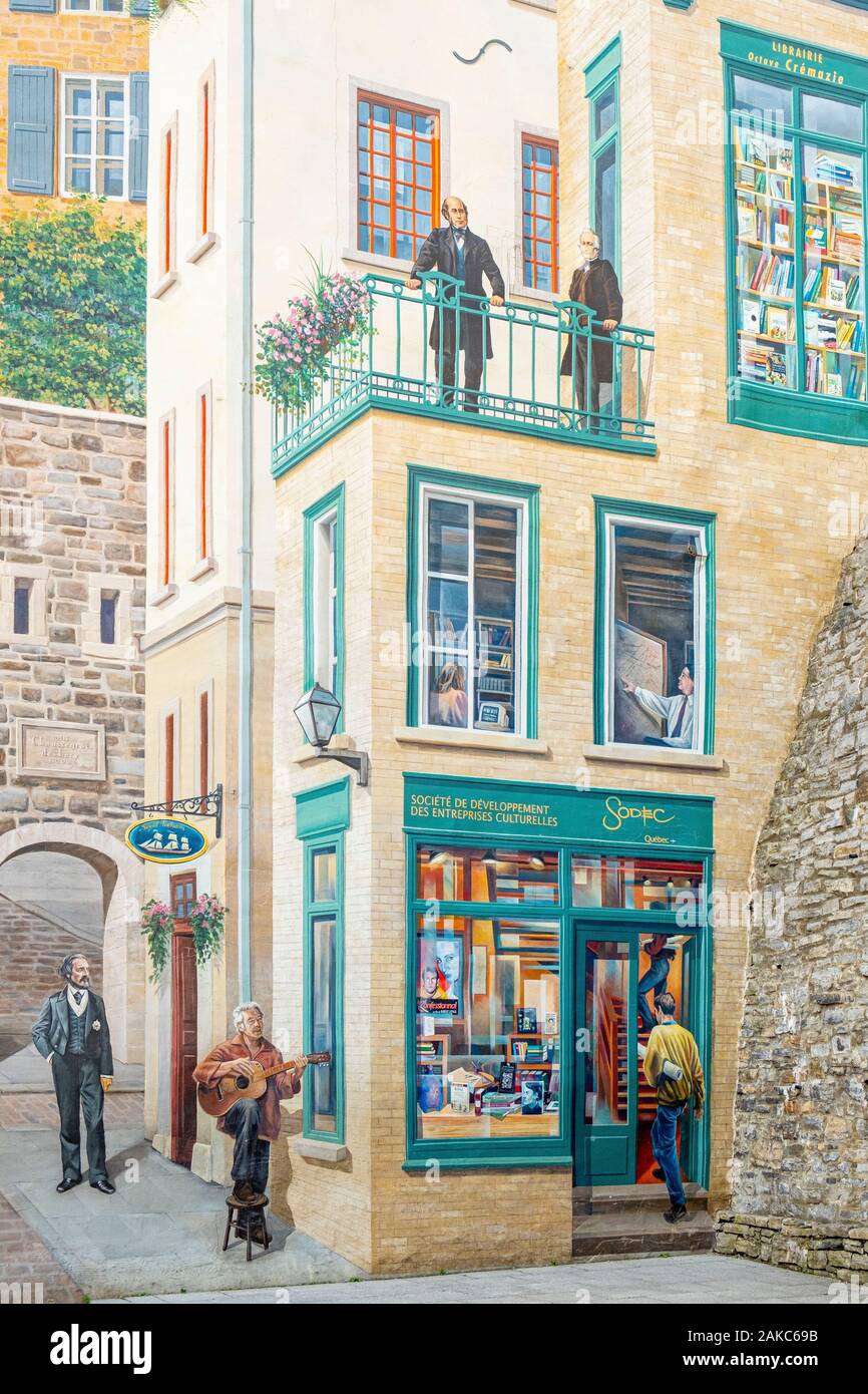 Quebec City Mural High Resolution Stock Photography And Images Alamy