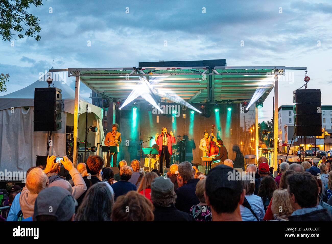 Canada, Quebec province, City of Levis, Jazz Festival Stock Photo - Alamy