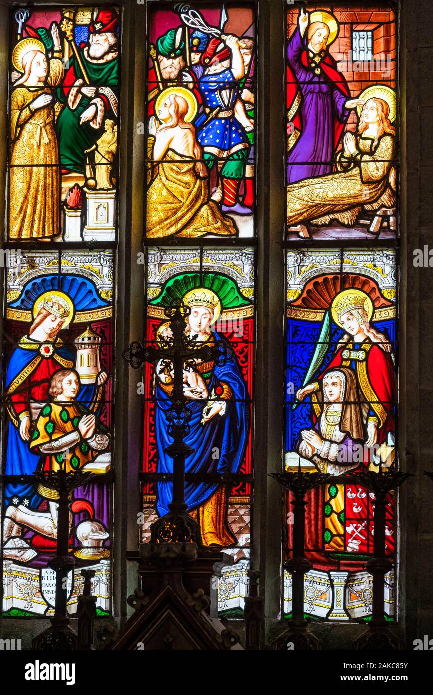 France, Morbihan, Le Faouet, SainteBarbe chapel Stock Photo Alamy