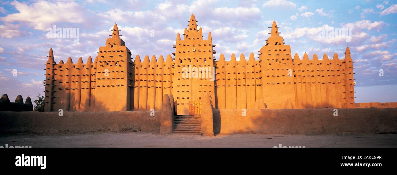 Facade of Great Mosque of Djenne, Mali, Africa Stock Photo