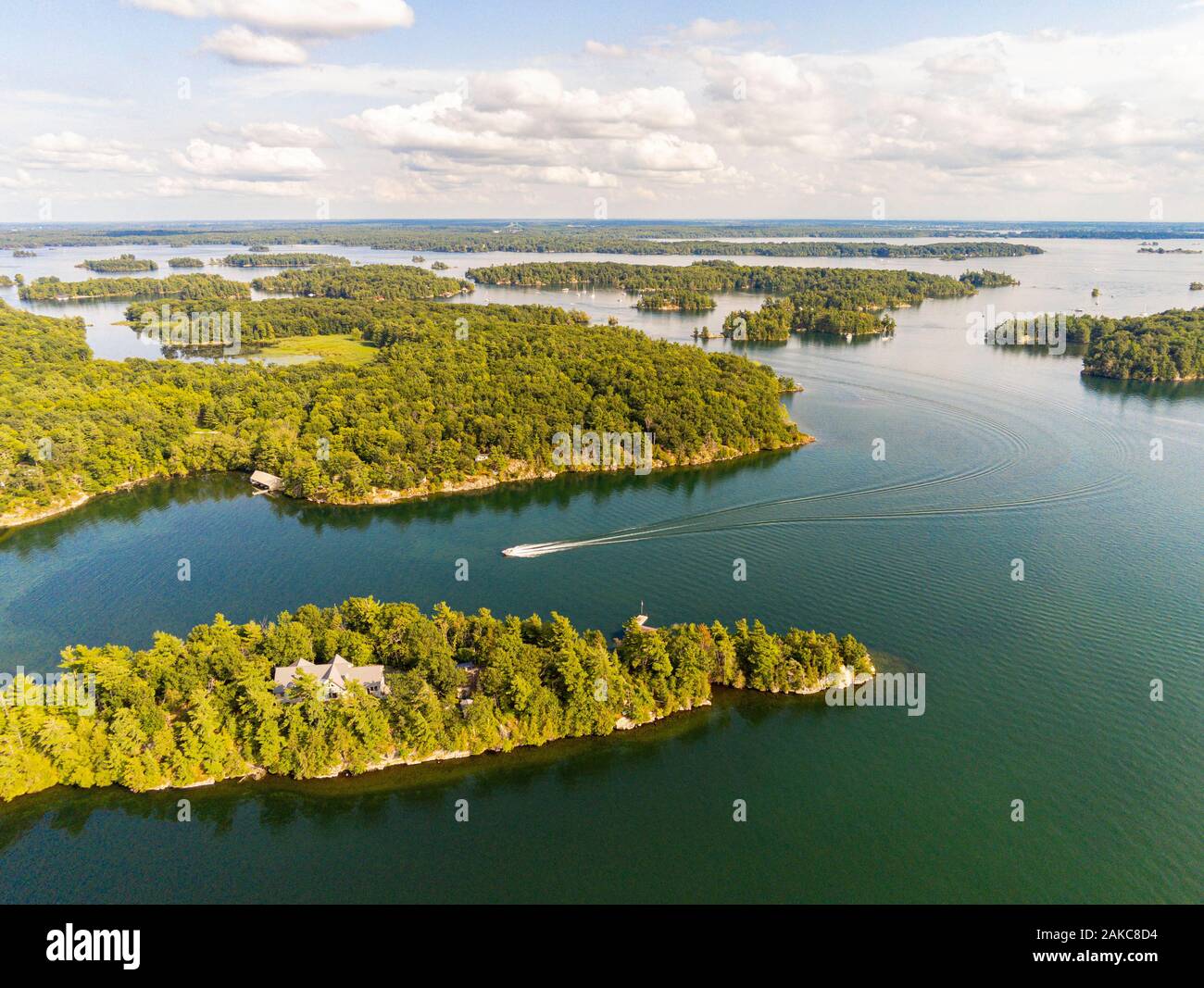 Thousand islands ontario aerial hi-res stock photography and images - Alamy