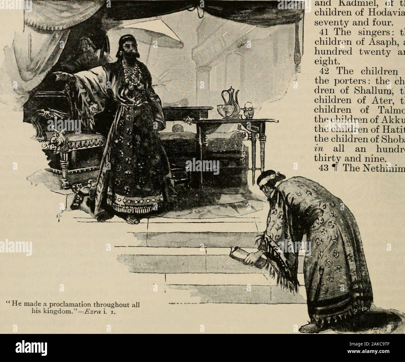 The Art Bible Comprising The Old And New Testaments With Numerous Illustrations 7 The Children Of Elam A Thousand Twohundred Fifty And Four 8 The Children Of Zattu Nine Hundred