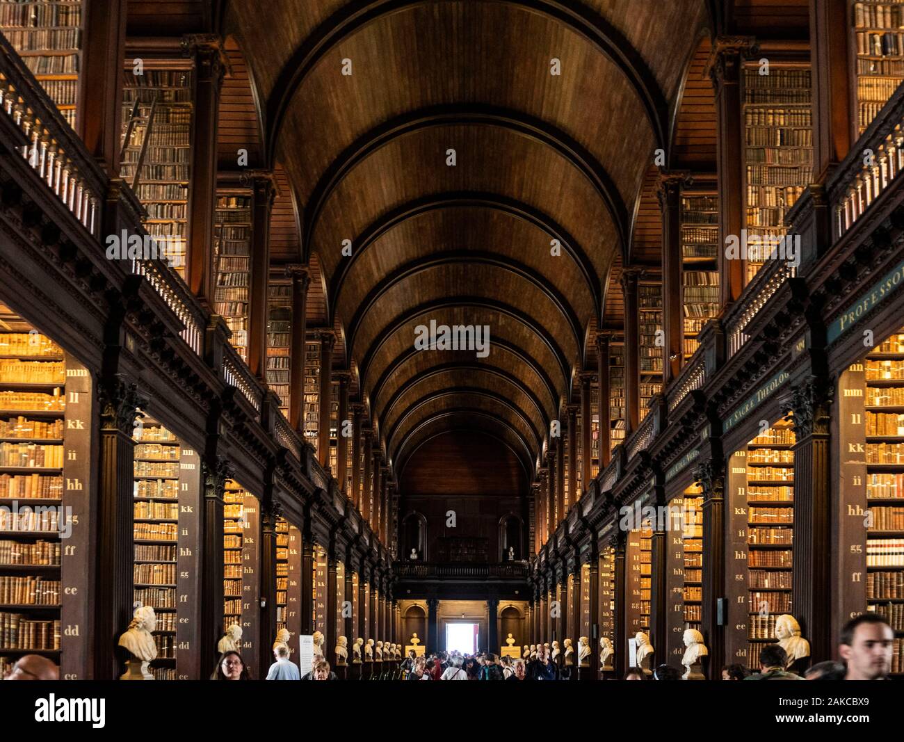 Ireland, Dublin, Trinity College Library, the Long Room Stock Photo - Alamy