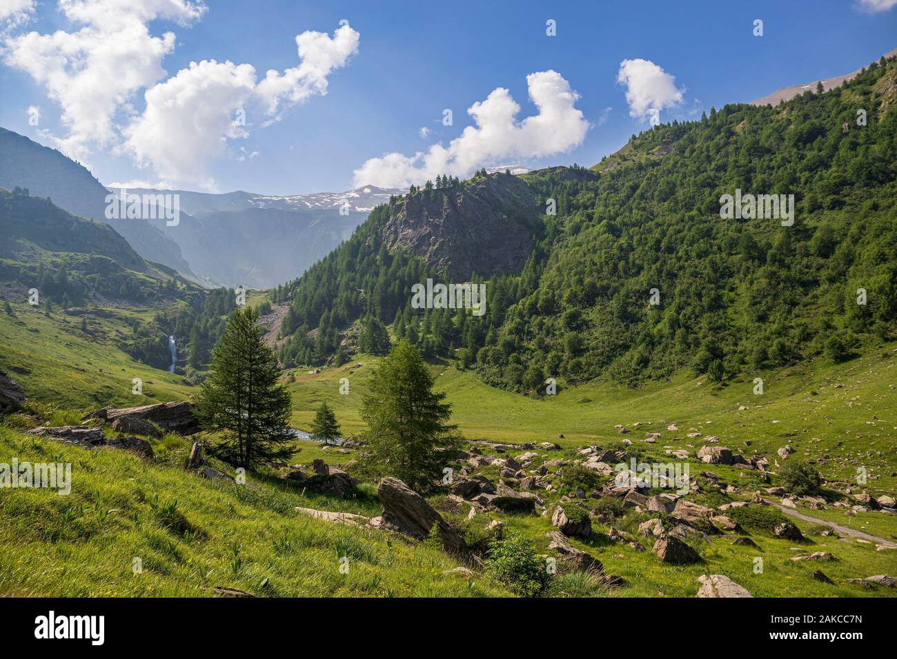 France Hautes Alpes Ecrins National Park Champsaur Drac Noir Valley 