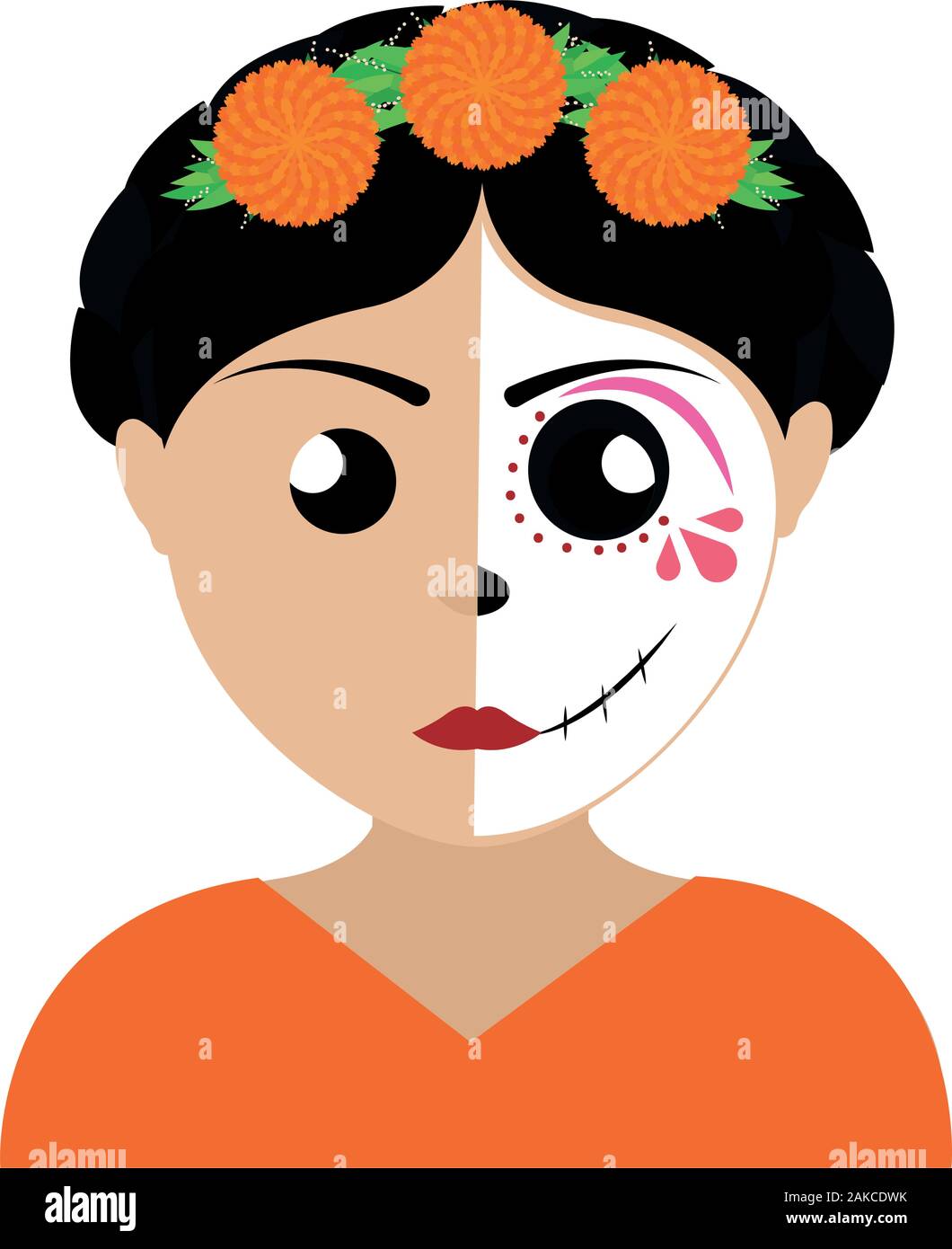 Sugar skull mexico culture Stock Vector Images - Alamy