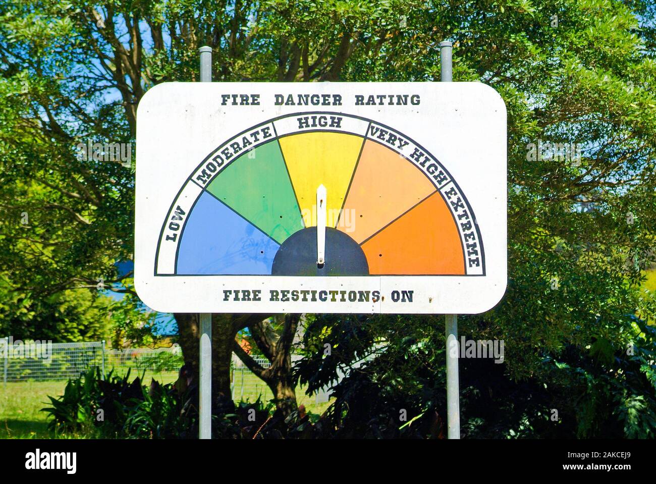 fire danger rating board in New Zealand the same are used in