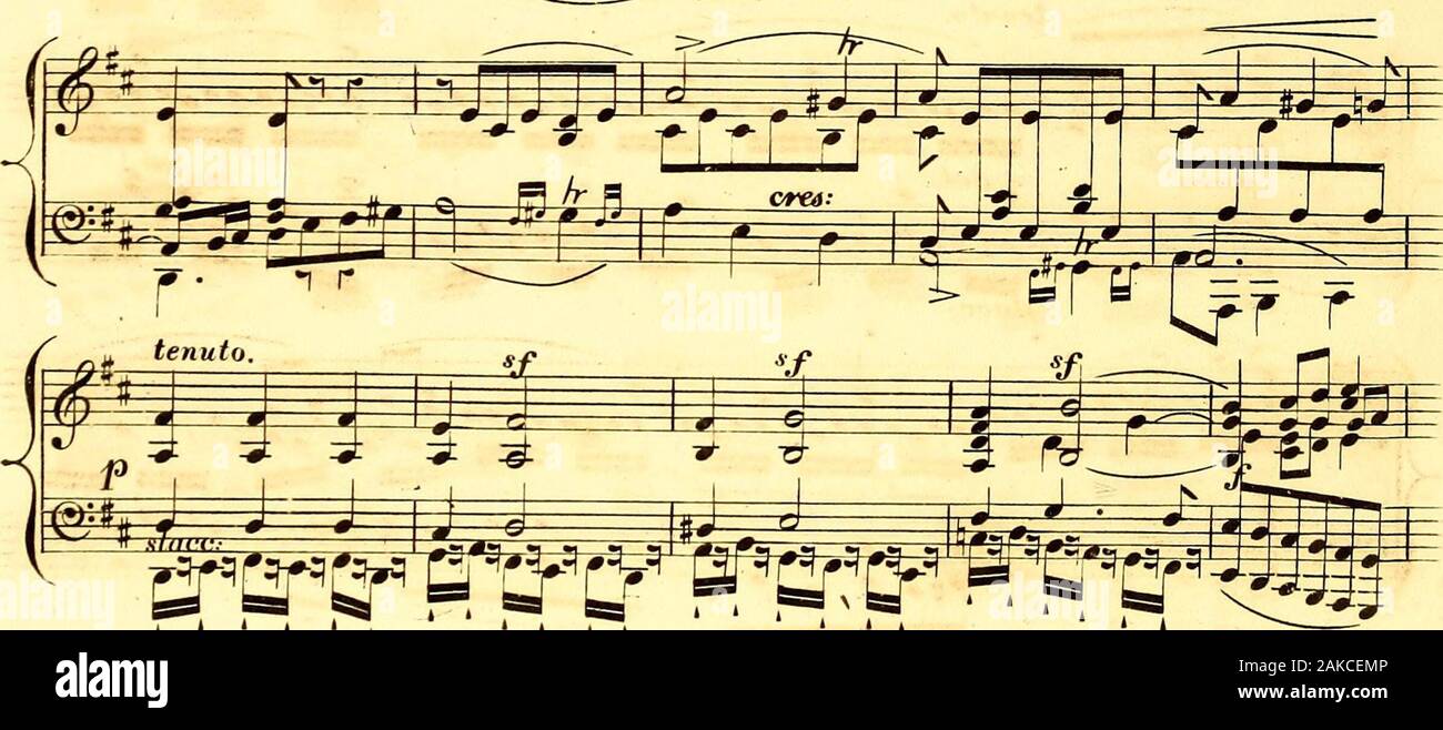 Beethoven's masterpieces : being the entire of his grand sonatas for the piano forte . -gpa ? By* f¥ t ffy^fyrp BS. I I , III 1 p## ff 33 Stock Photo