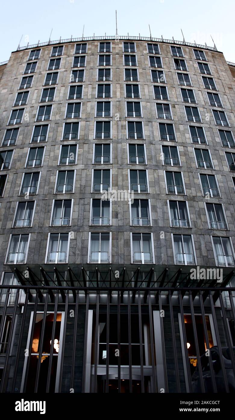 Milan (IT), modernism in Turati street, United States Embassy Stock Photo