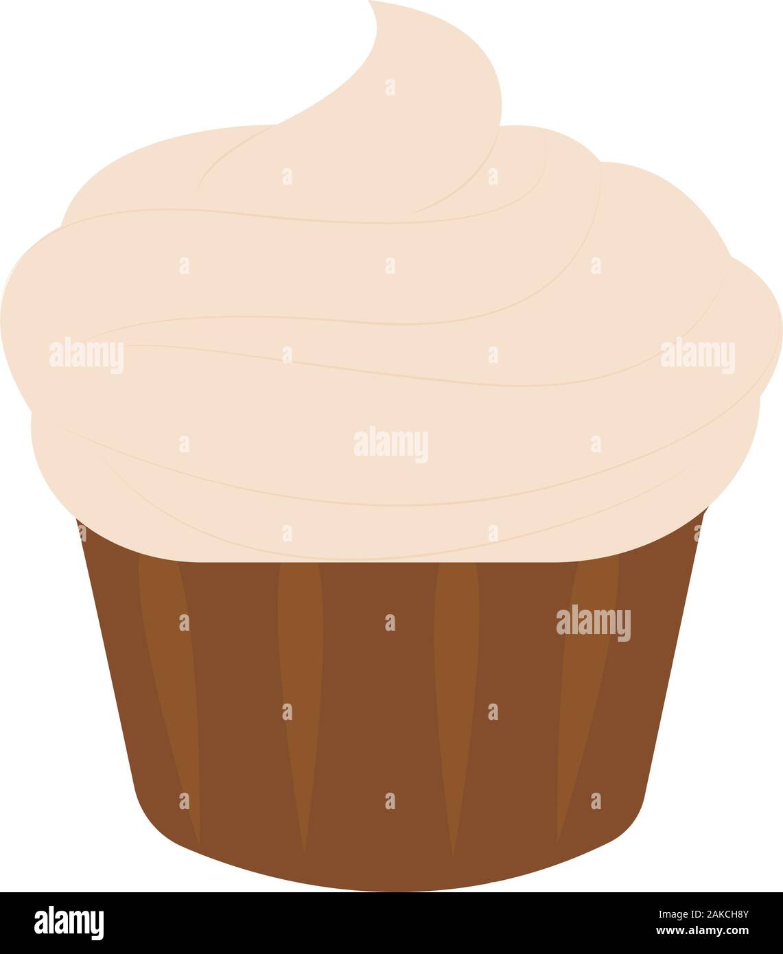 Isolated cupcake icon Stock Vector